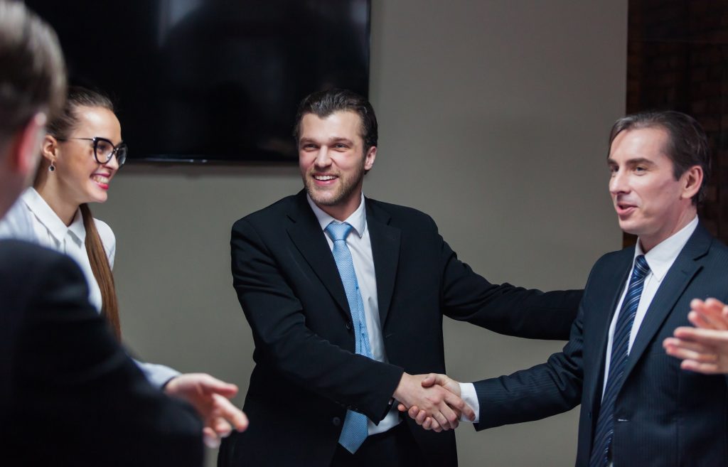 Meeting of businessmen